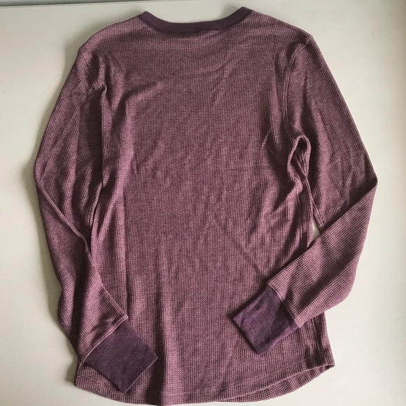 {Alternative Apparel} Men's Plum Thermal Shirt - Picture 3 of 6