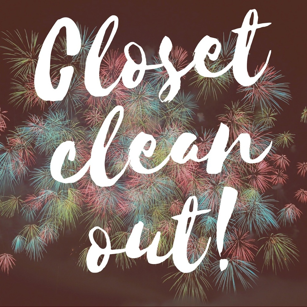 CLOSET CLEAN OUT! :)