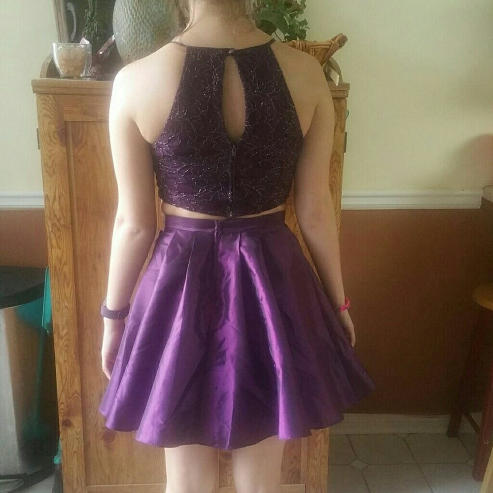 Purple Homecoming Dress