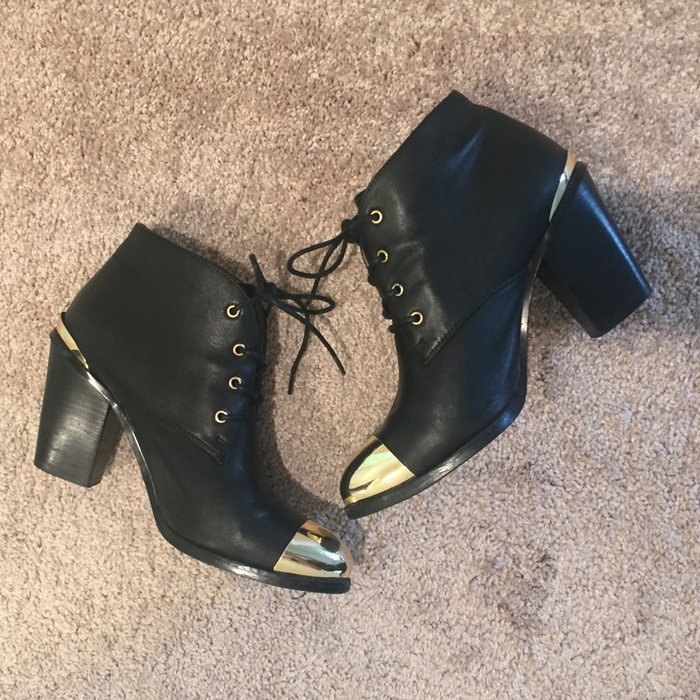 Aldo Gold Tipped Boots