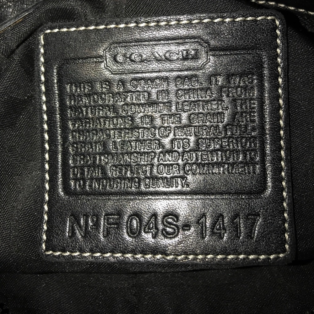 Coach Black Leather Shoulder Bag - Picture 4 of 6