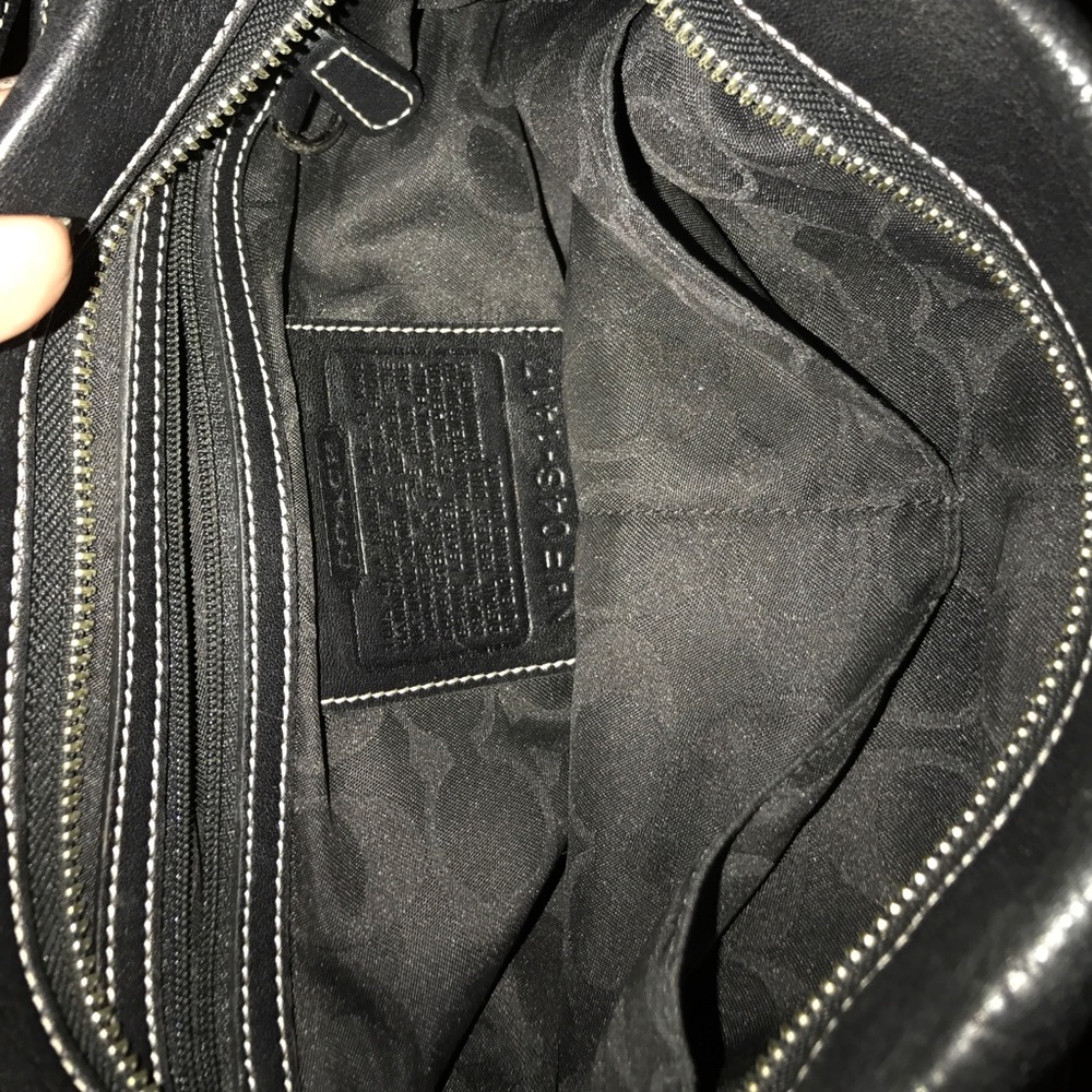 Coach Black Leather Shoulder Bag - Picture 5 of 6