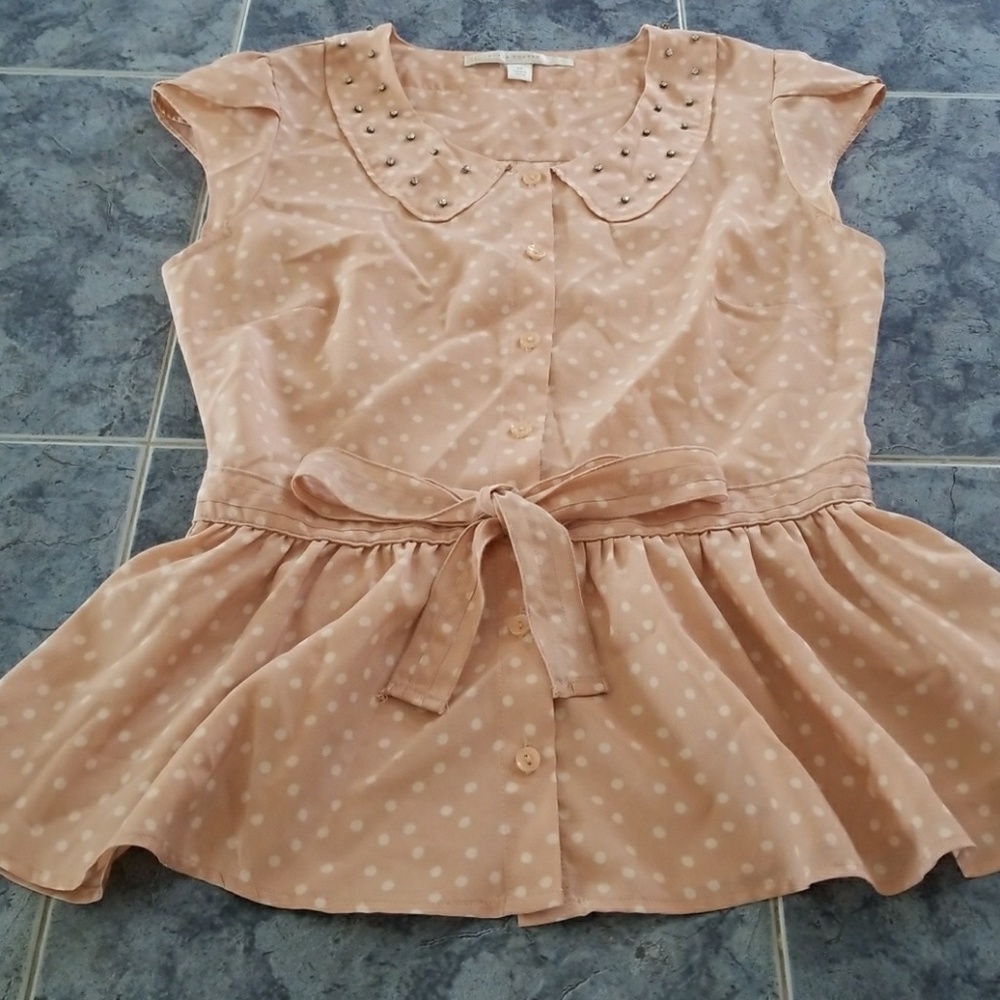 Lauren Conrad Peplum Top