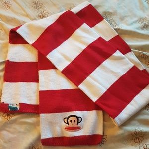 Paul Frank red and white scarf