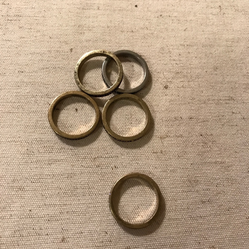 birthstone ring lot of 5