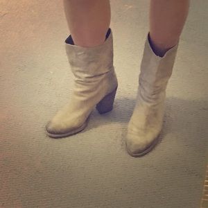 ONE OF A KIND distressed leather boots from Italy!