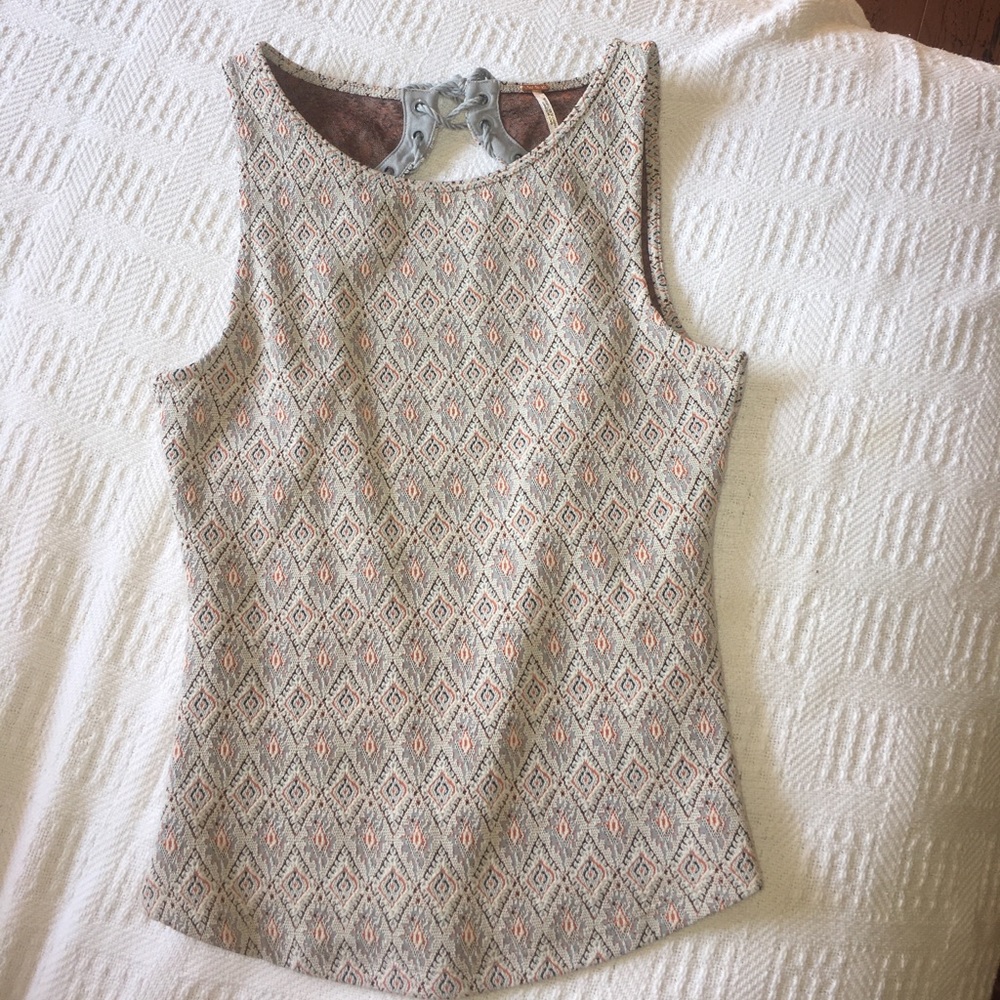 Patterned lace-up Free People Shirt
