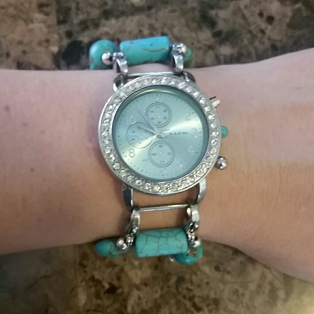 Narmi Watch in Turquoise