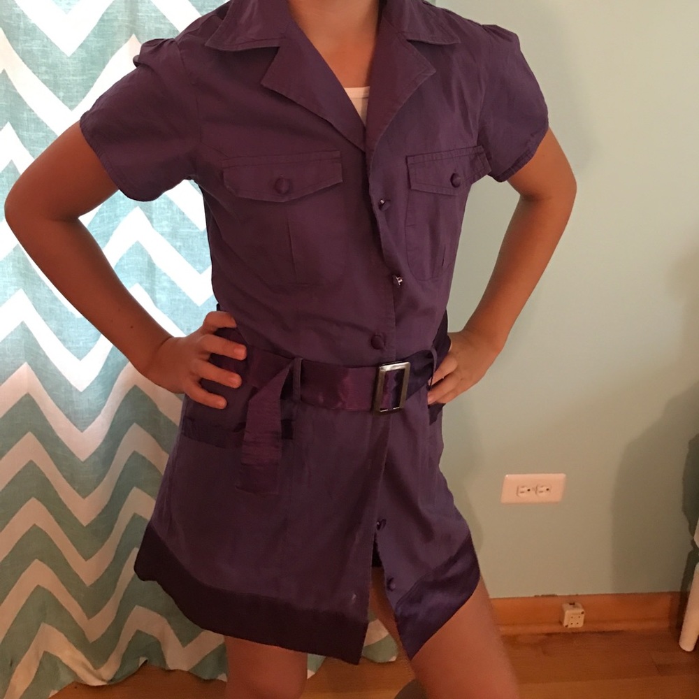 A purple Philip Russel collared dress/jacket.