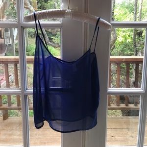 AA Sheer Chiffon Tank Size M