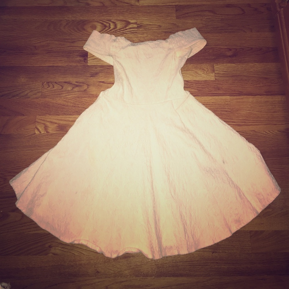 Tiny white fall or summer dress