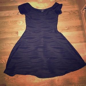 Mini black dress for summer or fall