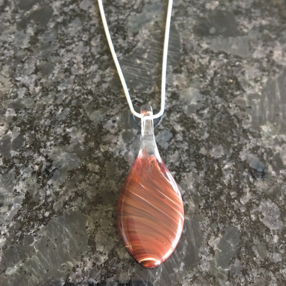 Handcrafted Glass Pendant necklace