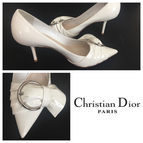 CHRISTIAN DIOR AUTHENTIC PATENTED LEATHER SHOES - Picture 2 of 8