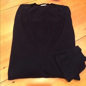 J Crew Navy V-neck