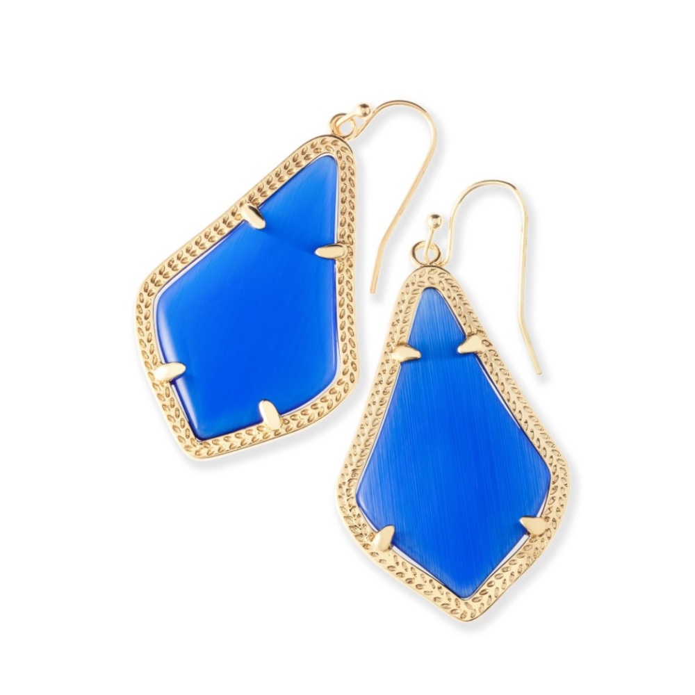 Kendra Scott Alexandra cobalt earrings NWT