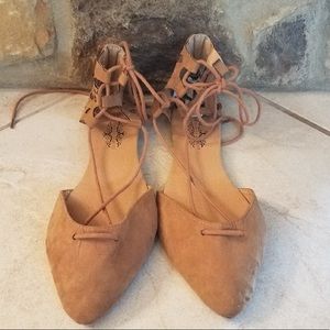 Lace Up Ballet Flats