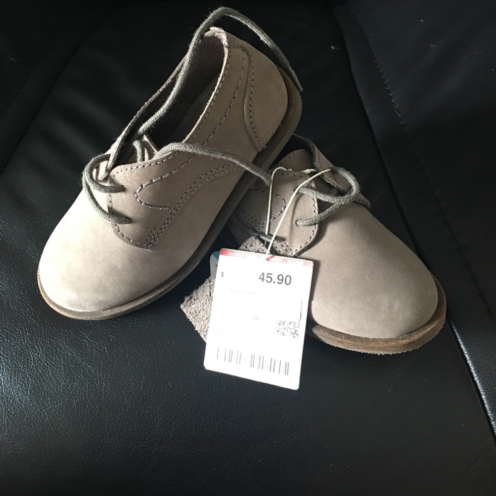 NWT Gray Zara baby oxfords
