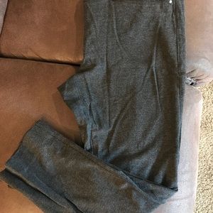White House Black Market gray leggings size 14