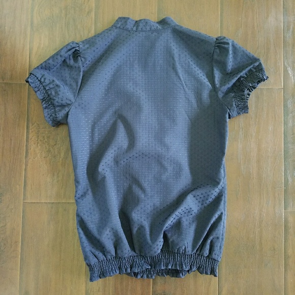 Navy Ruffle Top - Picture 3 of 4