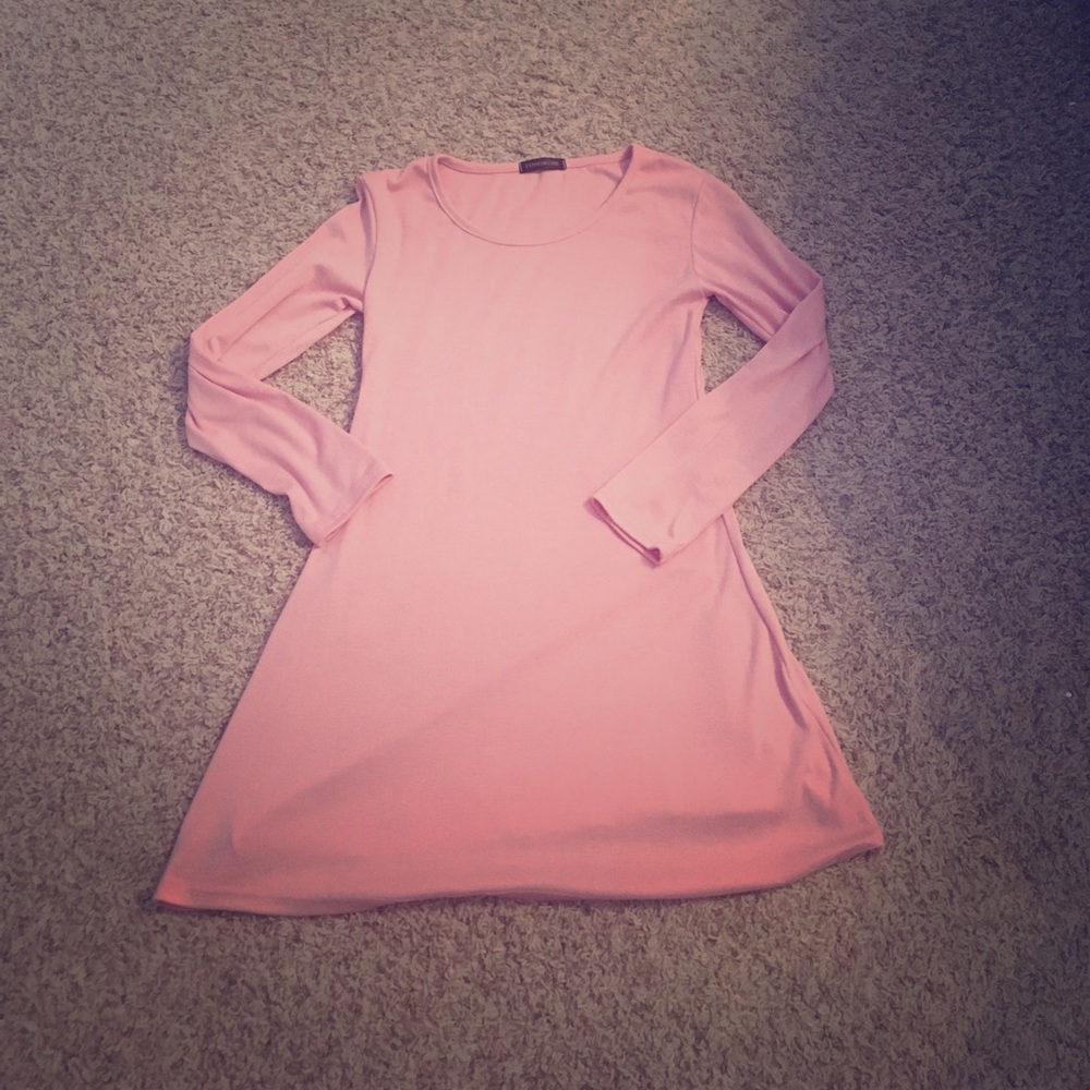 New Without Tags Pink long sleeve t-shirt dress