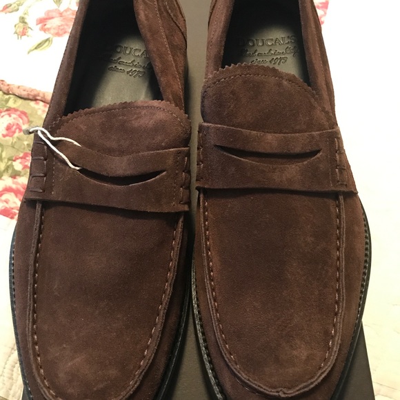 Doucal's Leather Suede Brown Loafers NWT - Picture 2 of 8