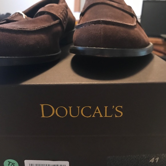 Doucal's Leather Suede Brown Loafers NWT - Picture 8 of 8