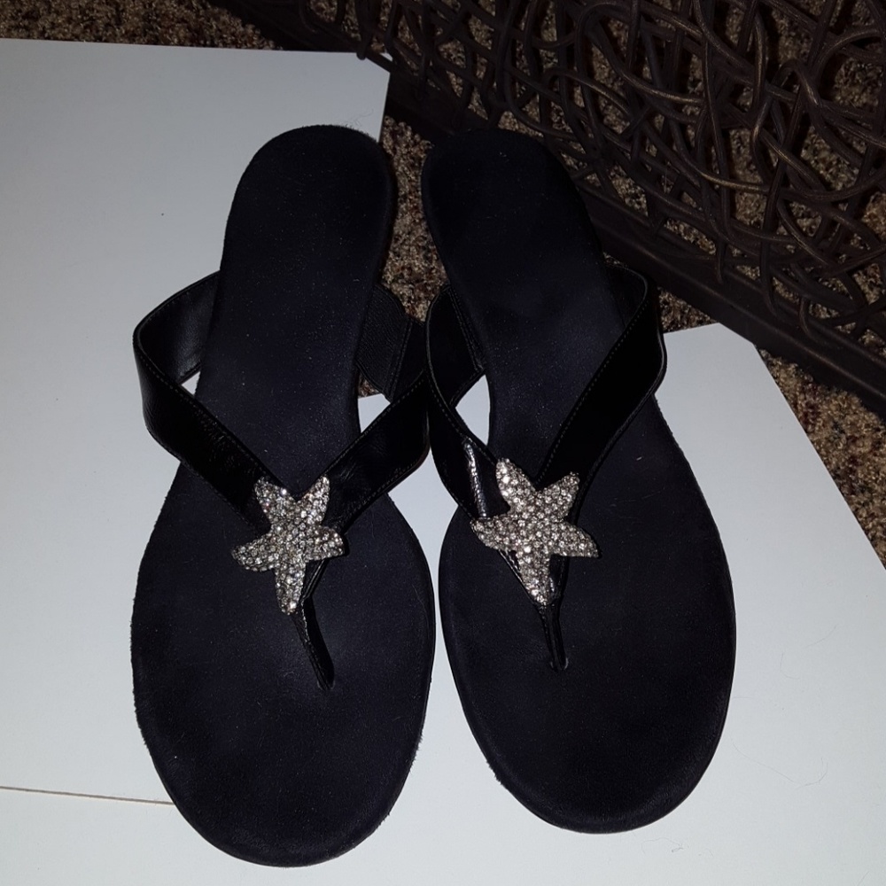 Starfish (crystals) sandals. Worn once.