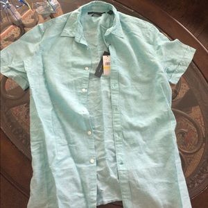 Perry Ellis Aqua Sea shirt