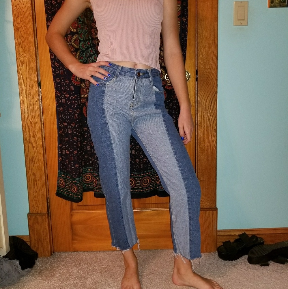 Colorblocked Jeans
