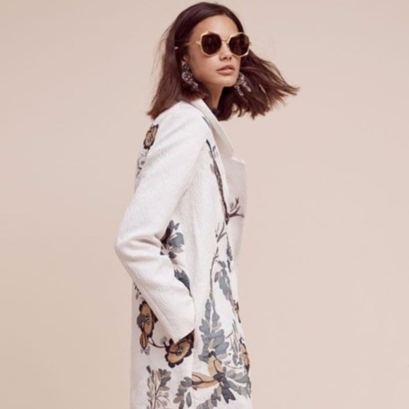Anthropologie Jackets & Blazers - NWT Hemant & Nandita Embroidered Foliage Coat