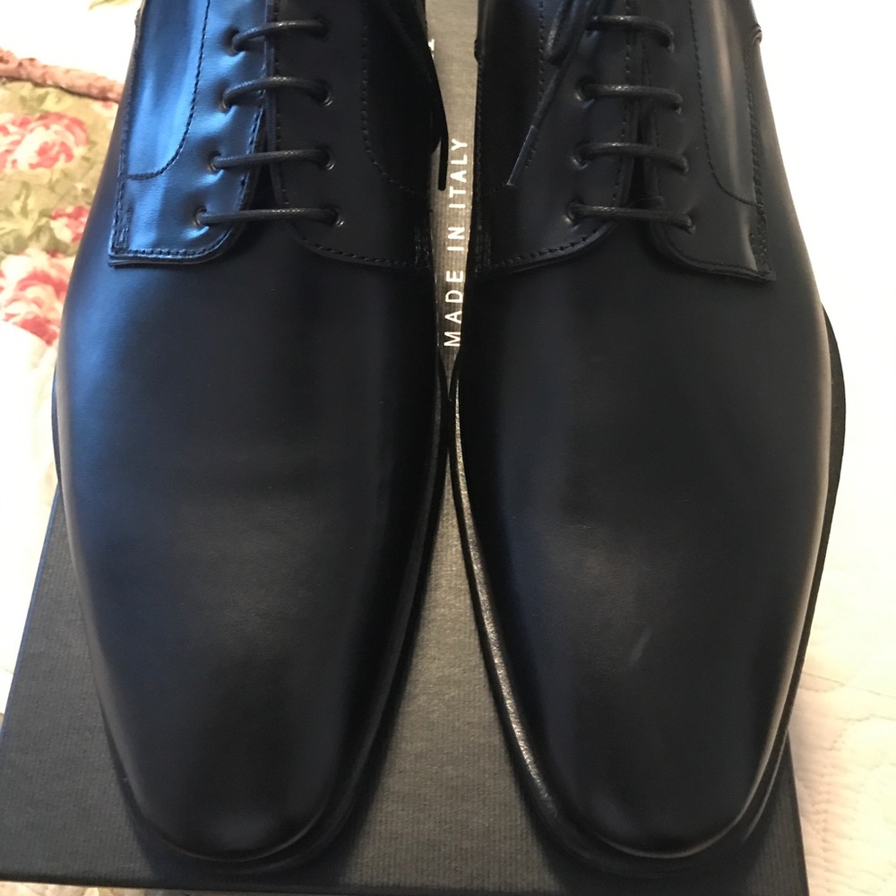 Gordon Rush Black Leather Made in Italy Collection