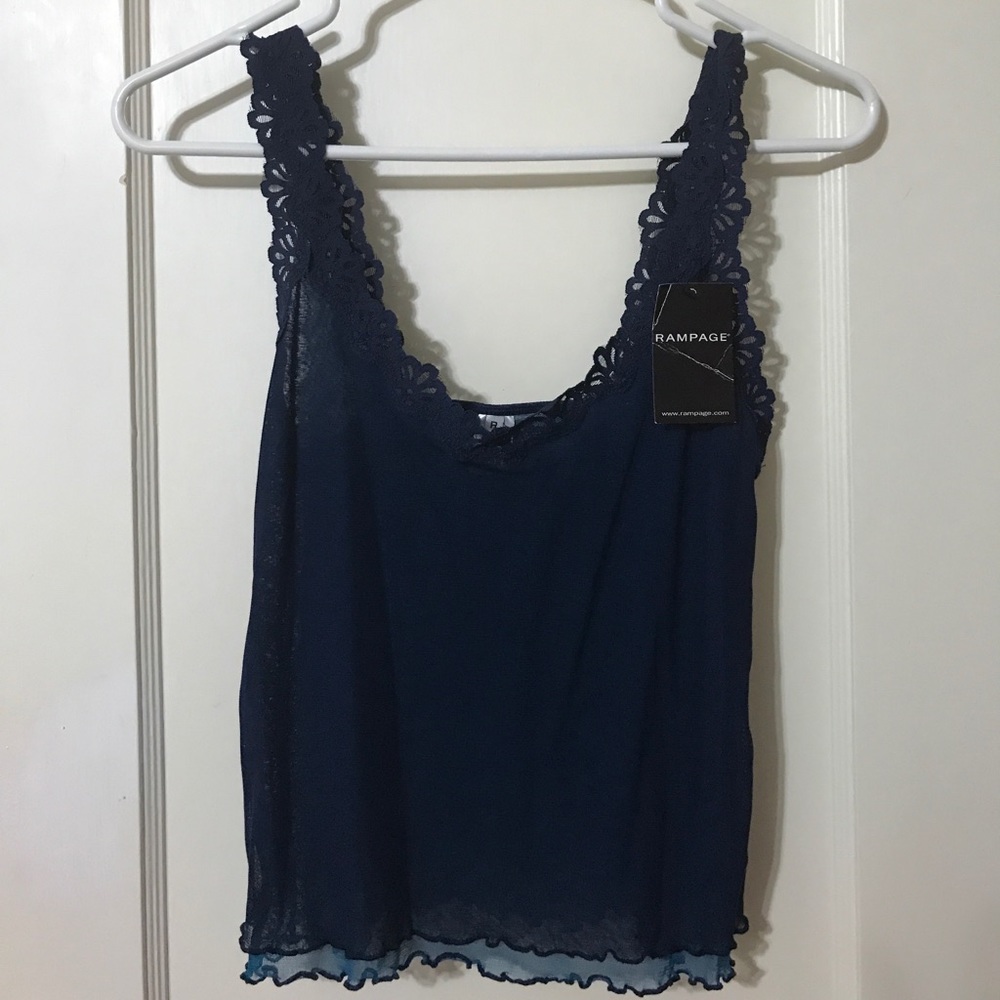 NWT Rampage Blue Camisole