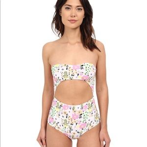 Lolli cut out floral one piece swimsuit