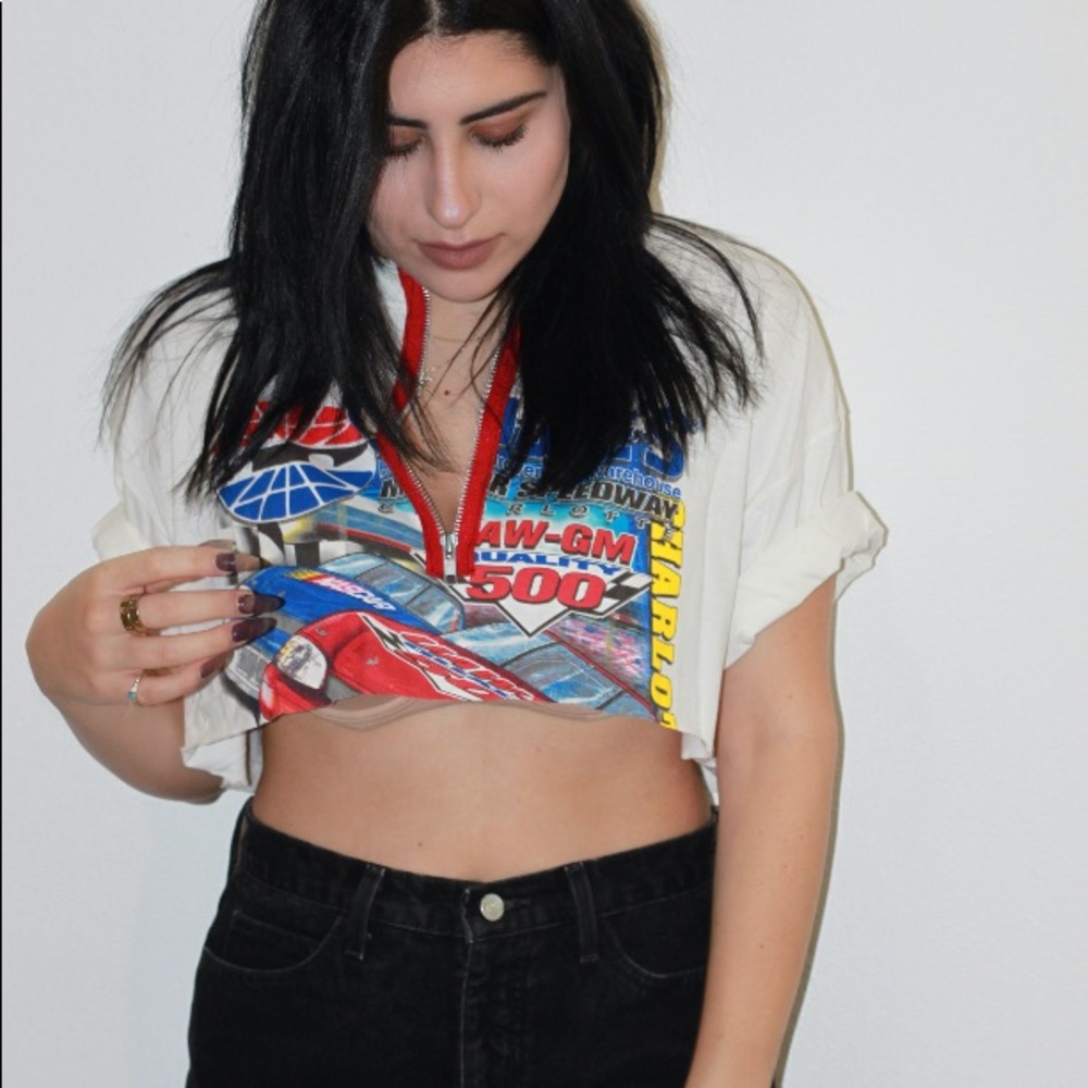 Race car zipper tee