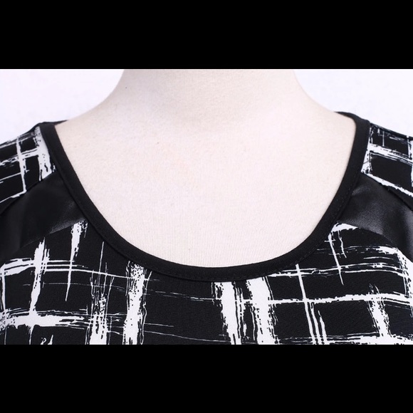 New black and white bodycon dress S,M,L,XL,XXL - Picture 2 of 5