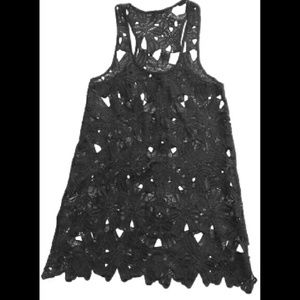 Black Embroidery Lace Dress