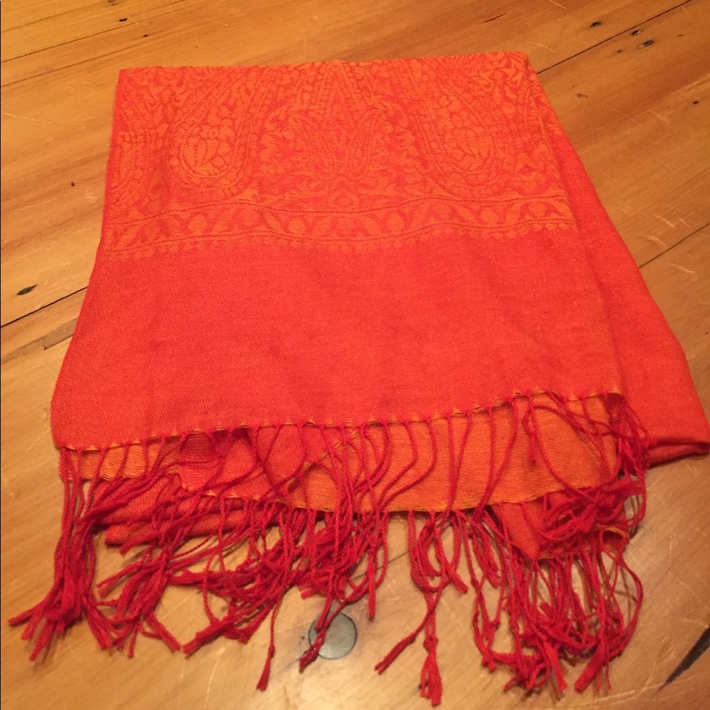 Large Orange Scarf