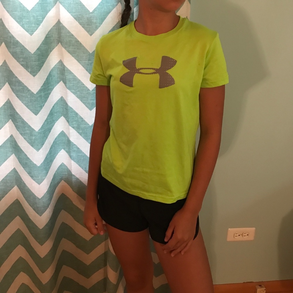 A Lime Girl's Under Armour Athletic Top
