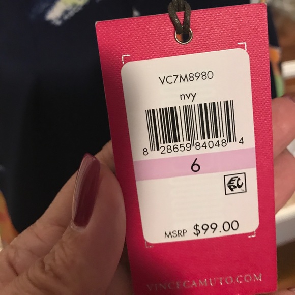 Vince Camuto Navy Midi with Pockets - Picture 8 of 8