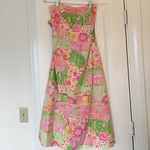 Lilly Pulitzer women's size 10 strapless dress