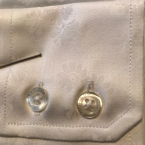 DUCHAMP Floral White Shirt Wide Spread Collar - Picture 6 of 7