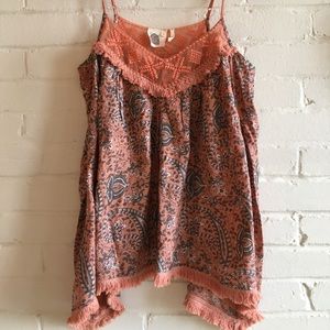 Last chance! Anthropologie, Lilka embroidered tank