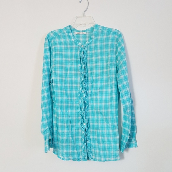 Plaid RuffledTunic - Picture 2 of 3