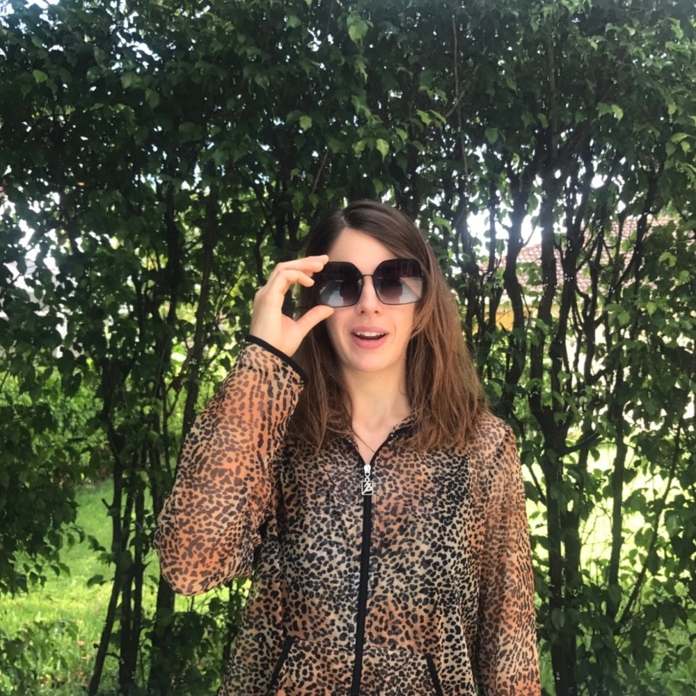 Leopard Raincoat jacket