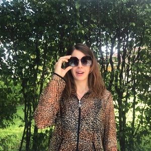 Leopard Raincoat jacket