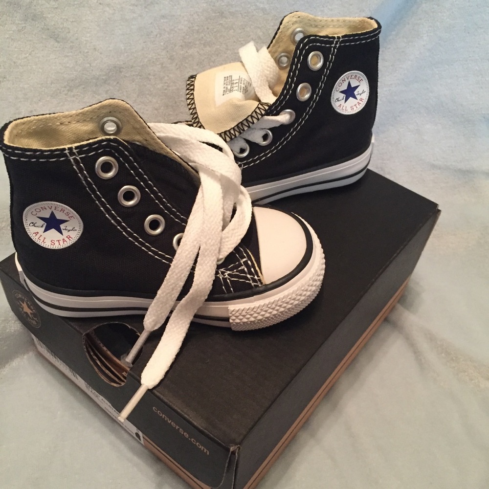 BNWT - black baby Chucks!