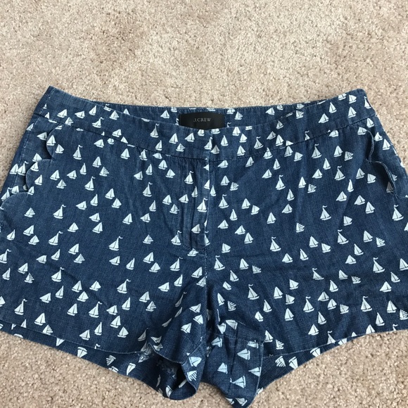 J. Crew Sailboat Scalloped Shorts - Picture 1 of 3