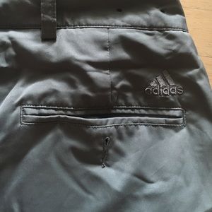 Men's adidas golf pants, gray. Size 34X32