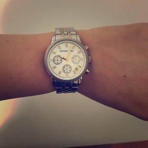 Micheal Kors Gold and Silver Watch